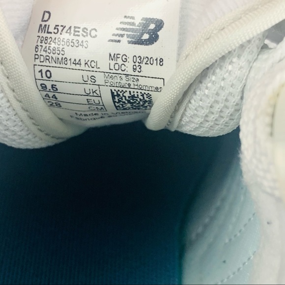 New Balance 574 Classics Sneakers Mens Sz 10 - Picture 7 of 8